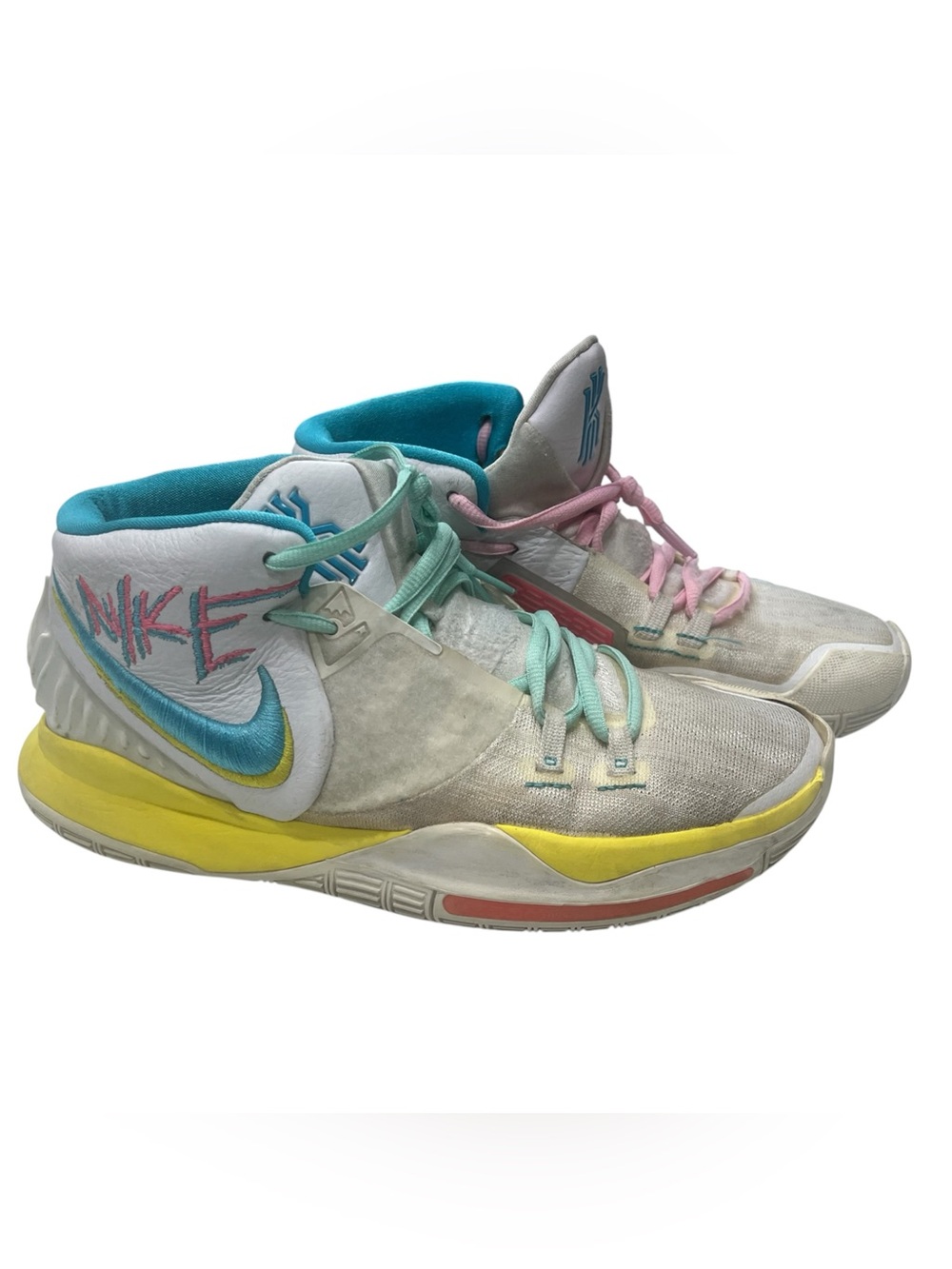 Nike  Kyrie 6 Neon Graffiti Basketball Shoes size 9.5